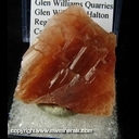Minerals Specimen: Orange Celestine from Glen Williams Quarries, Glen Williams, Halton Region, Ontario, Canada