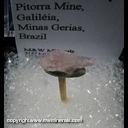 Mineral Specimen: Rose Quartz Scepter from Pitorra Mine, Galileia, Minas Gerais, Brazil Mineral Specimen: Rose Quartz Scepter from Pitorra Mine, Galileia, Minas Gerais, Brazil