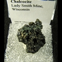 Mineral Specimen: Chalcocite from Lady Smith Mine, Wisconsin Mineral Specimen: Chalcocite from Lady Smith Mine, Wisconsin