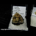 Mineral Specimen: Senegalite on Hematite from Jangada Mine, Brumadinho, Minas Gerais, Brazil Mineral Specimen: Senegalite on Hematite from Jangada Mine, Brumadinho, Minas Gerais, Brazil
