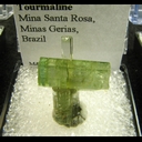 Minerals Specimen: Tourmaline from Mina Santa Rosa, Minas Gerais, Brazil Minerals Specimen: Tourmaline from Mina Santa Rosa, Minas Gerais, Brazil
