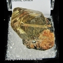 Mineral Specimen: Rutilated Quartz with Hematite and Feldspar from Novo Horizonte, Bahia, Brazil