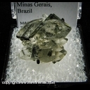 Minerals Specimen: Tourmaline, Double Terminated Quartz from Minas Gerais, Brazil Minerals Specimen: Tourmaline, Double Terminated Quartz from Minas Gerais, Brazil