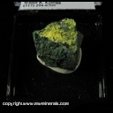 Minerals Specimen: Guilleminite, Vandenbrandeite on Selenina Digenite with Malachite from Musonoi Mine, Kolwezi, Katanga, D.R. Congo Minerals Specimen: Guilleminite, Vandenbrandeite on Selenina Digenite with Malachite from Musonoi Mine, Kolwezi, Katanga, D.R. Congo