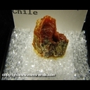 Minerals Specimen: Amarantite from Mina Compania, Sierra Gorda, Chile Minerals Specimen: Amarantite from Mina Compania, Sierra Gorda, Chile