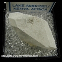 Minerals Specimen: Gaylussite from Lake Amboseli, Rift Valley Province, Kenya Minerals Specimen: Gaylussite from Lake Amboseli, Rift Valley Province, Kenya