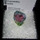 Minerals Specimen: Ruby encased in Mavinite from Mysore, Karnataka, India Minerals Specimen: Ruby encased in Mavinite from Mysore, Karnataka, India