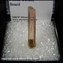 Minerals Specimen: Tourmaline from Baixao Mine, Itinga, Minas Gerais, Brazil Minerals Specimen: Tourmaline from Baixao Mine, Itinga, Minas Gerais, Brazil