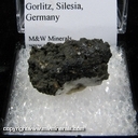 Minerals Specimen: Lithiophorite on Quartz from Rangeishavsen, Gorlitz, Silesia, Germany Minerals Specimen: Lithiophorite on Quartz from Rangeishavsen, Gorlitz, Silesia, Germany