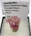 Mineral Specimen: Tourmaline from Morro Redondo, Minas Gerais, Brazil Mineral Specimen: Tourmaline from Morro Redondo, Minas Gerais, Brazil