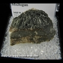 Minerals Specimen: Pyrolusite from Taylor Iron Mine, Alberta Twp., Baraga Co., Michigan Minerals Specimen: Pyrolusite from Taylor Iron Mine, Alberta Twp., Baraga Co., Michigan