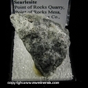 Minerals Specimen: Searlesite from Point of Rocks Quarry, Point of Rocks Mesa, Springer, Colfax Co., New Mexico Minerals Specimen: Searlesite from Point of Rocks Quarry, Point of Rocks Mesa, Springer, Colfax Co., New Mexico