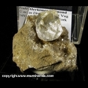 Minerals Specimen: Herkimer Diamond in Druze Quartz Vug from Herkimer, New York Minerals Specimen: Herkimer Diamond in Druze Quartz Vug from Herkimer, New York