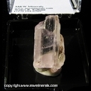 Minerals Specimen: Kunzite from Jequitinhonha valley, Minas Gerais, Brazil Minerals Specimen: Kunzite from Jequitinhonha valley, Minas Gerais, Brazil