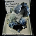 Minerals Specimen: Benitoite, Neptunite, Natrolite from San Benito Co., California Minerals Specimen: Benitoite, Neptunite, Natrolite from San Benito Co., California