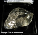 Mineral Specimen: Herkimer Diamond with Carbon Inclusions from Herkimer, New York Mineral Specimen: Herkimer Diamond with Carbon Inclusions from Herkimer, New York