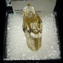 Mineral Specimen: Rutilated Quartz with Hematite from Novo Horizonte, Bahia, Brazil Mineral Specimen: Rutilated Quartz with Hematite from Novo Horizonte, Bahia, Brazil