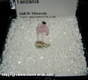 Mineral Specimen: Tanzanite, Pink .95 ct from Merelani Hills (Mererani), Lelatema Mts, Arusha Region, Tanzania
