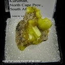 Minerals Specimen: Sturmanite from Wessels Mine, Hotazel, North Cape Prov., South Africa Minerals Specimen: Sturmanite from Wessels Mine, Hotazel, North Cape Prov., South Africa