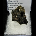 Mineral Specimen: Chalcocite from Flambeau Mine, Ladysmith, Rusk Co., Wisconsin Mineral Specimen: Chalcocite from Flambeau Mine, Ladysmith, Rusk Co., Wisconsin