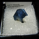 Minerals Specimen: Benitoite on Natrolite from Gem Mine, San Benito County, California Minerals Specimen: Benitoite on Natrolite from Gem Mine, San Benito County, California