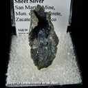 Minerals Specimen: Bornite on Silver from San Martin Mine, Mun. de Sombrerete, Zacatecas, Mexico Minerals Specimen: Bornite on Silver from San Martin Mine, Mun. de Sombrerete, Zacatecas, Mexico