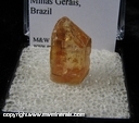 Minerals Specimen: Imperial Topaz from Ouro Preto, Minas Gerais, Brazil Minerals Specimen: Imperial Topaz from Ouro Preto, Minas Gerais, Brazil