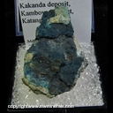 Minerals Specimen: Cornetite from Kakanda deposit, Kambove District, Katanga, Congo Minerals Specimen: Cornetite from Kakanda deposit, Kambove District, Katanga, Congo
