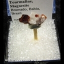 Mineral Specimen: Uvite Tourmaline variety: Chromian, Magnesite from Brumado, Bahia, Brazil