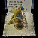 Minerals Specimen: Papagoite included in Quartz with Tangeite from Messina Mine, Limpopo, South Africa Minerals Specimen: Papagoite included in Quartz with Tangeite from Messina Mine, Limpopo, South Africa
