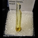 Minerals Specimen: Heliodor from Padre Paraiso, Minas Gerais, Brazil Minerals Specimen: Heliodor from Padre Paraiso, Minas Gerais, Brazil