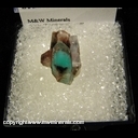 Minerals Specimen: Ajoite and Hematite included in Quartz from Messina Mine, Limpopo, South Africa Minerals Specimen: Ajoite and Hematite included in Quartz from Messina Mine, Limpopo, South Africa