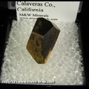 Minerals Specimen: Limonite pseudomorph after Pyrite from Carson Hill, Calaveras Co., California Minerals Specimen: Limonite pseudomorph after Pyrite from Carson Hill, Calaveras Co., California