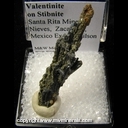 Minerals Specimen: Valentinite on Stilbite from Santa Rita Mine, Nieves, Zacatecas, Mexico Ex. Les Wilson Minerals Specimen: Valentinite on Stilbite from Santa Rita Mine, Nieves, Zacatecas, Mexico Ex. Les Wilson
