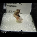 Minerals Specimen: Copper on and Included in Calcite from Quincy Mine, Houghton Co., Michigan Minerals Specimen: Copper on and Included in Calcite from Quincy Mine, Houghton Co., Michigan