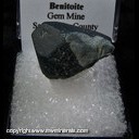 Minerals Specimen: Benitoite from Gem Mine, San Benito County, California Minerals Specimen: Benitoite from Gem Mine, San Benito County, California