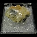 Minerals Specimen: Massicot on Cerussite from Idaho Minerals Specimen: Massicot on Cerussite from Idaho