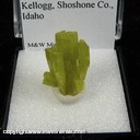Minerals Specimen: Pyromorphite from Bunker Hill Mine, Kellogg, Couer d'Alene District, Shoshone Co., Idaho Minerals Specimen: Pyromorphite from Bunker Hill Mine, Kellogg, Couer d'Alene District, Shoshone Co., Idaho