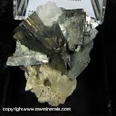 Minerals Specimen: Arsenopyrite, Calcite from Hidalgo del Parnal, Chihuahua, Mexico Minerals Specimen: Arsenopyrite, Calcite from Hidalgo del Parnal, Chihuahua, Mexico