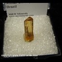 Minerals Specimen: Imperial Topaz from Rodrigo Silva Dist., Ouro Ptero, Minas Gerais, Brazil Minerals Specimen: Imperial Topaz from Rodrigo Silva Dist., Ouro Ptero, Minas Gerais, Brazil