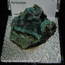 Minerals Specimen: Rosasite from Silver Bill Mine, Gleeson, Cochise Co., Arizona Minerals Specimen: Rosasite from Silver Bill Mine, Gleeson, Cochise Co., Arizona