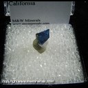 Minerals Specimen: Benitoite on Natrolite from Gem Mine, San Benito County, California Minerals Specimen: Benitoite on Natrolite from Gem Mine, San Benito County, California