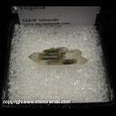 Minerals Specimen: Double Terminated Quartz with included Carbon from Saltville, Smyth Co., Virginia Minerals Specimen: Double Terminated Quartz with included Carbon from Saltville, Smyth Co., Virginia