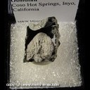 Minerals Specimen: Cristobalite in Obsidian from Coso Hot Springs, Inyo, California Minerals Specimen: Cristobalite in Obsidian from Coso Hot Springs, Inyo, California