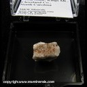 Minerals Specimen: Unknown #2 on Quartz from Foote Mine, Kings Mt., Cleveland Co., North Carolina Minerals Specimen: Unknown #2 on Quartz from Foote Mine, Kings Mt., Cleveland Co., North Carolina