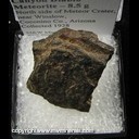 Minerals Specimen: Canyon Diablo Meterite - 8.5 g from North side of Meteor Crater, near Winslow, Coconino Co., Arizona Collected 1928 Minerals Specimen: Canyon Diablo Meterite - 8.5 g from North side of Meteor Crater, near Winslow, Coconino Co., Arizona Collected 1928