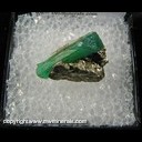 Minerals Specimen: Emerald on Pyrite (partial termination) from Chivor Mine, Boyaca, Colombia Minerals Specimen: Emerald on Pyrite (partial termination) from Chivor Mine, Boyaca, Colombia