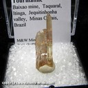 Minerals Specimen: Tourmaline (pink and yellow) from Baixao Mine, Itinga, Minas Gerais, Brazil Minerals Specimen: Tourmaline (pink and yellow) from Baixao Mine, Itinga, Minas Gerais, Brazil