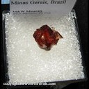 Mineral Specimen: Spessartine Garnet and Quartz from Navegadora Mine, Conselheiro Pena, Minas Gerais, Brazil