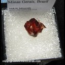 Mineral Specimen: Spessartine Garnet and Quartz from Navegadora Mine, Conselheiro Pena, Minas Gerais, Brazil Mineral Specimen: Spessartine Garnet and Quartz from Navegadora Mine, Conselheiro Pena, Minas Gerais, Brazil